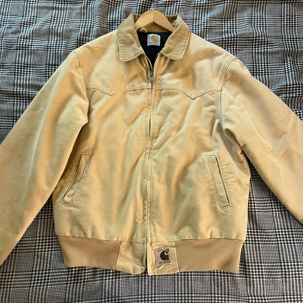 carhartt vintage quilted santa fe jacket - medium